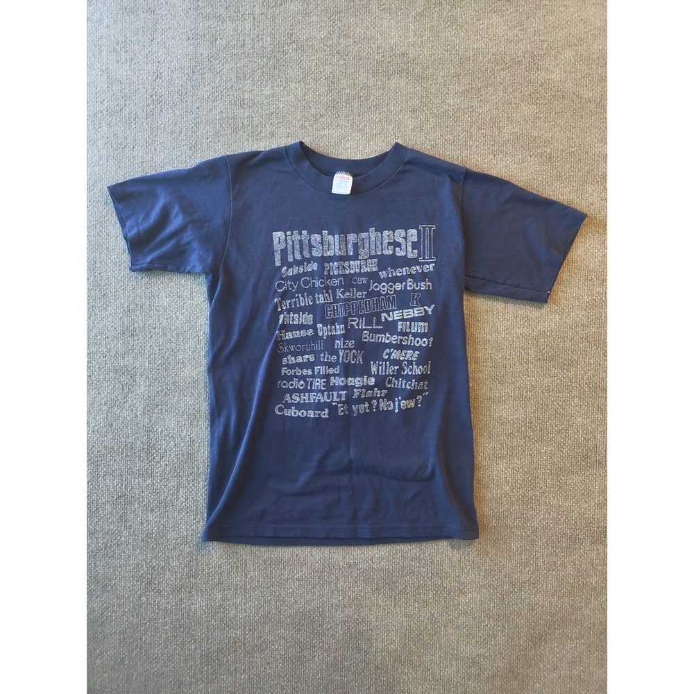 Rare Vintage 90s Pittsburgh Pittsburghese II‎ Definitions TShirt Small USA